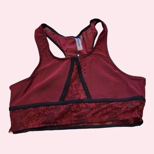 NWT One Teaspoon Wine Mesh Lace Bralette Size Small